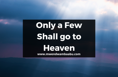 Only a Few Shall go to Heaven