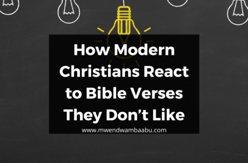 How Modern Christians React to Bible Verses They Don’t Like