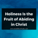 Holiness Is the Fruit of Abiding in Christ
