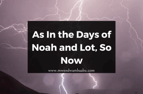 As In the Days of Noah and Lot, So Now