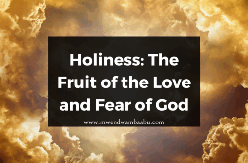 Holiness: The Fruit of the Love and Fear of God