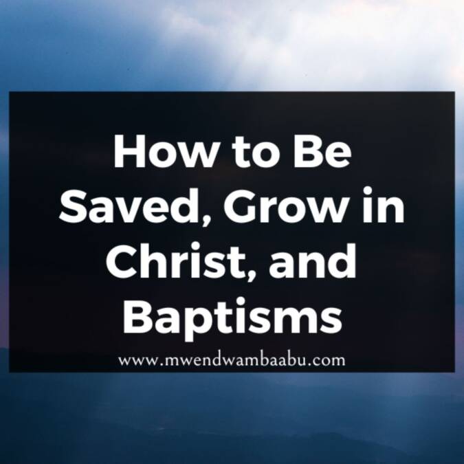 How to Be Saved, Grow in Christ, and Baptisms—18-page PDF