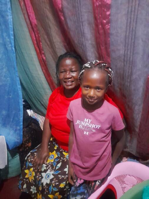 Jane and daughter Damaris, January 2026